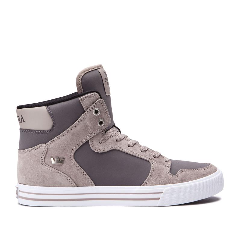 Supra VAIDER Sneaker High Damen DunkelGrau Sale EDOMX4286